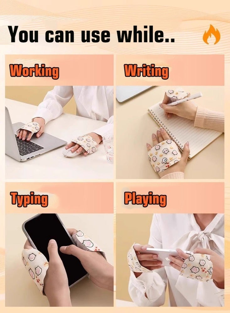 Hand Warmer Wearable - Warmers 5 Packs Heated Gloves for Men Women, Heating Steam Gloves, Disposable Self Heating Gloves - Image 4